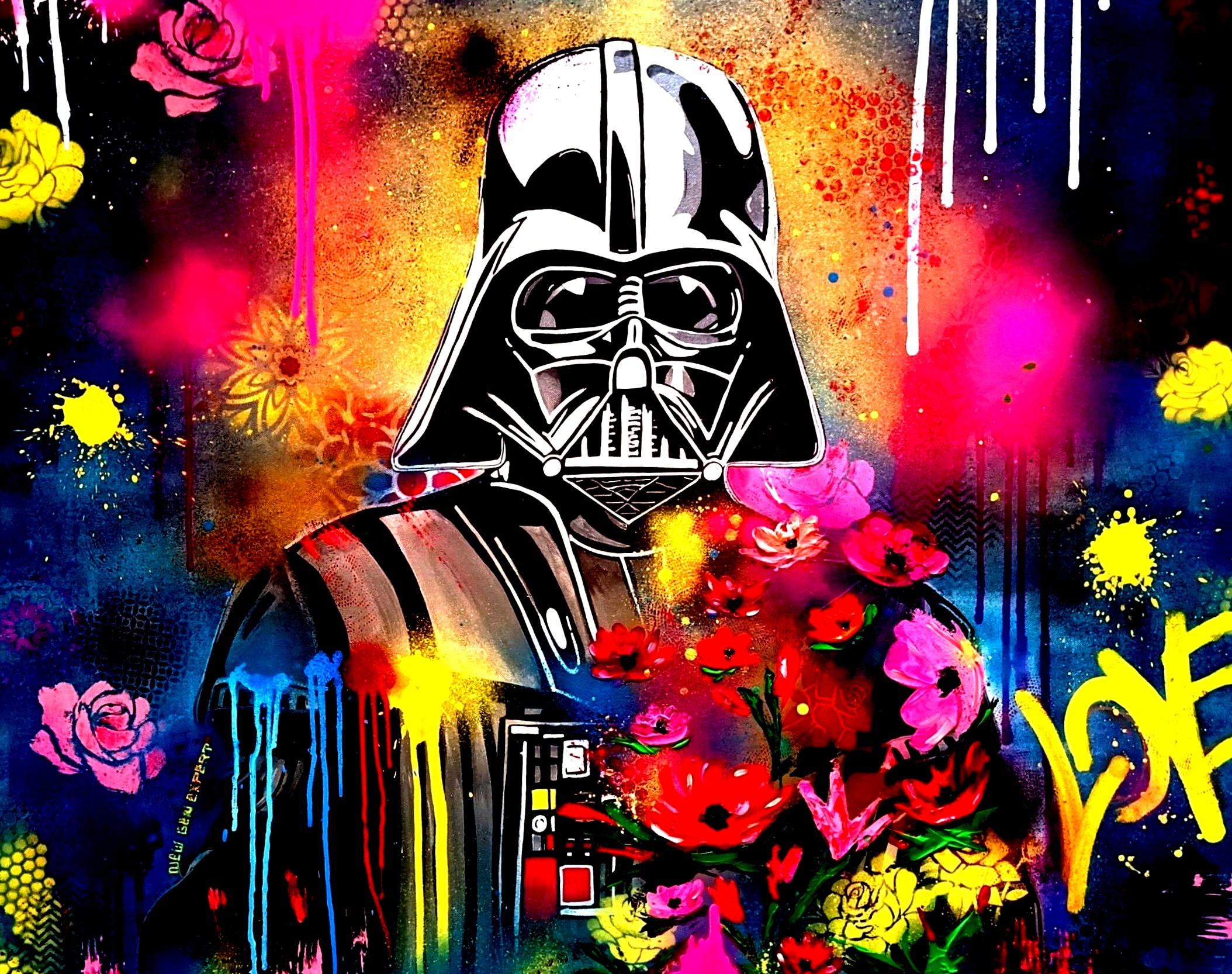 Dark Flowers - Œuvre originale de Cely