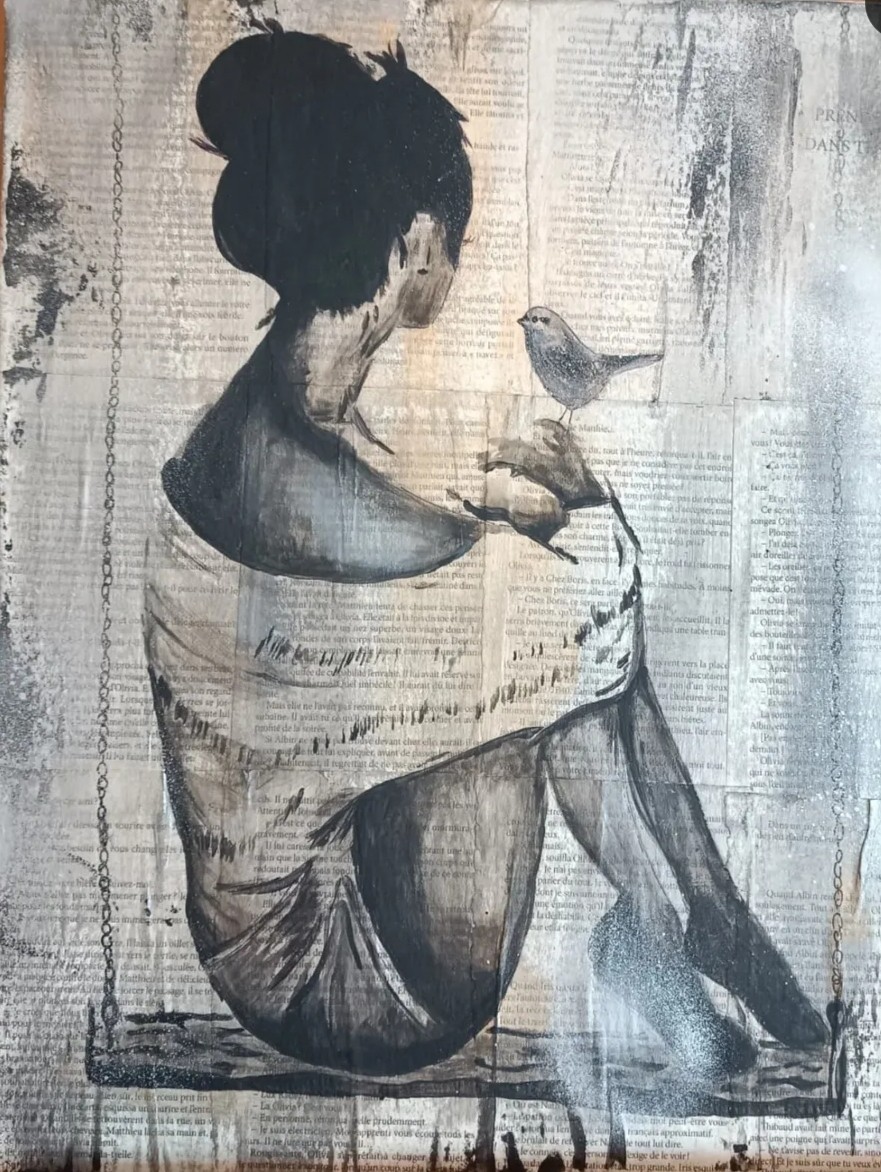Juste une pause - Œuvre originale de Cely