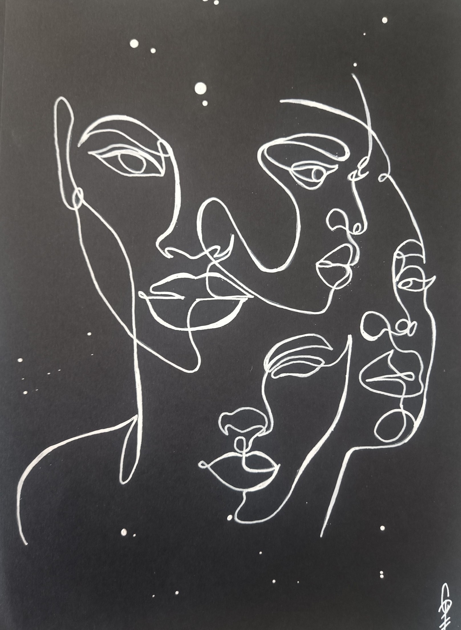 Visages du monde - Œuvre originale de Cely