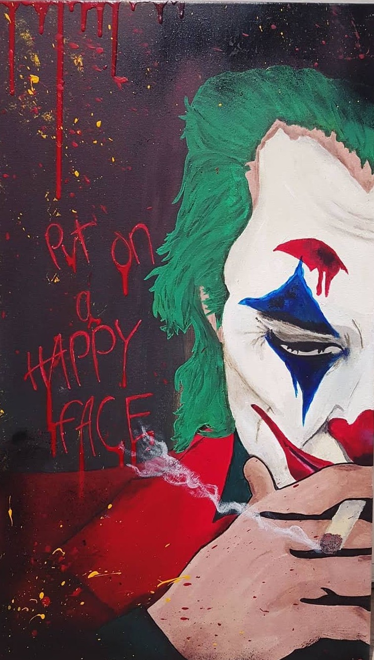 Put on a happy face - Œuvre originale de Cely