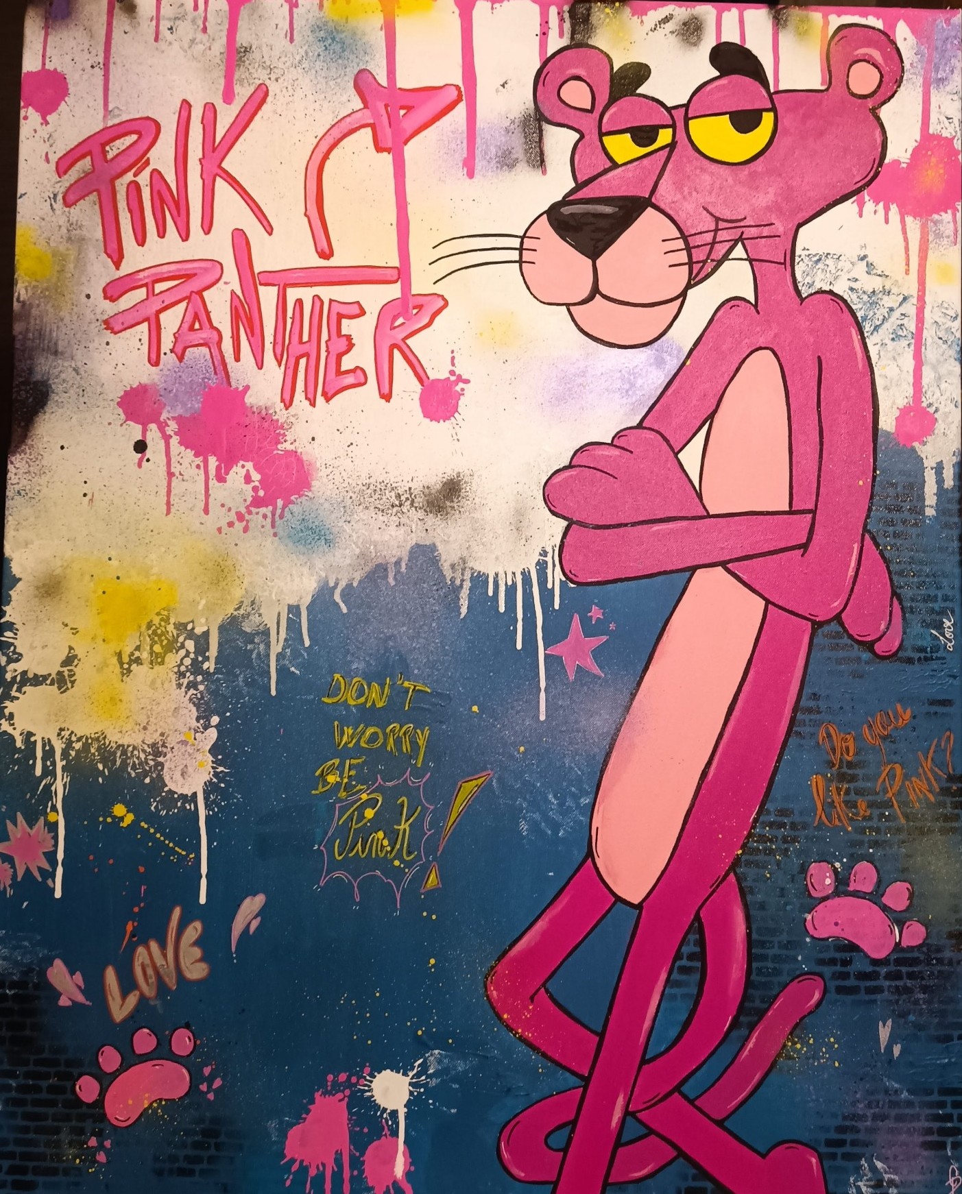 Pink Panther - Œuvre originale de Cely