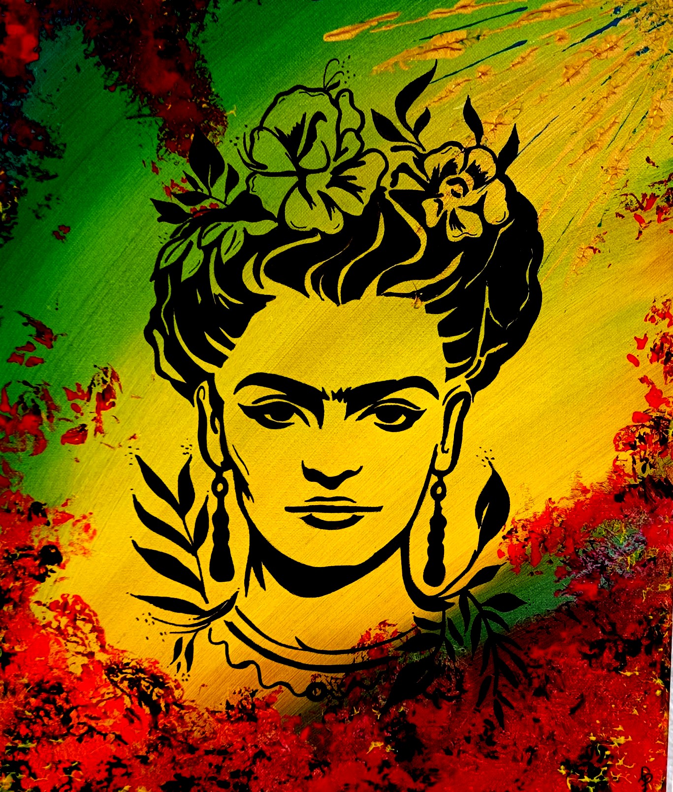 Viva la Frida - Œuvre originale de Cely