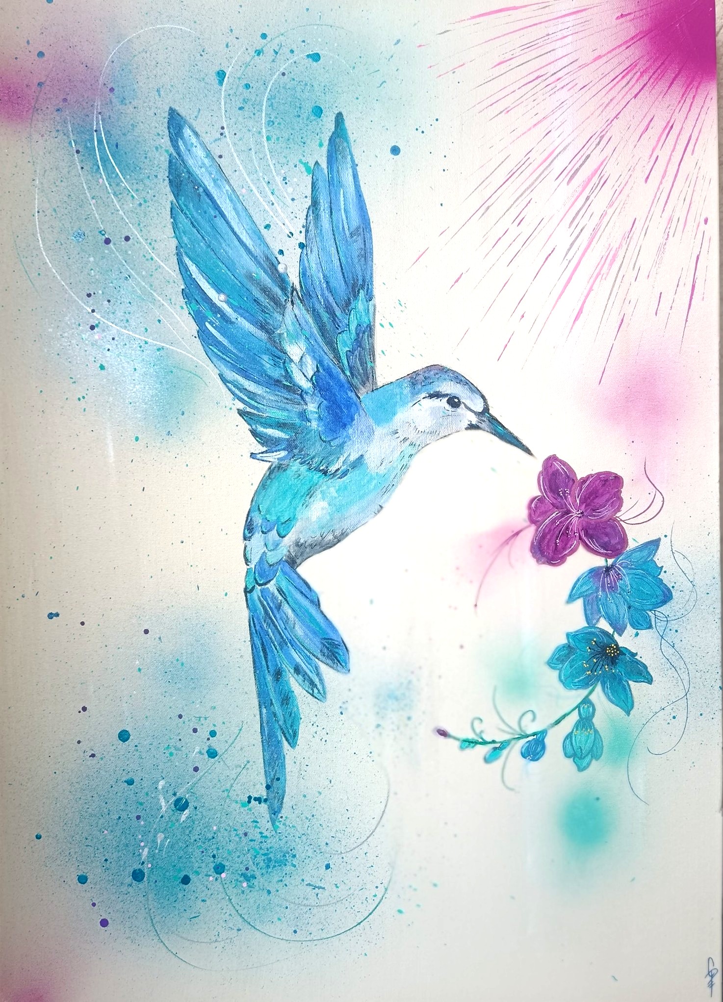 Libre - Œuvre originale de Cely