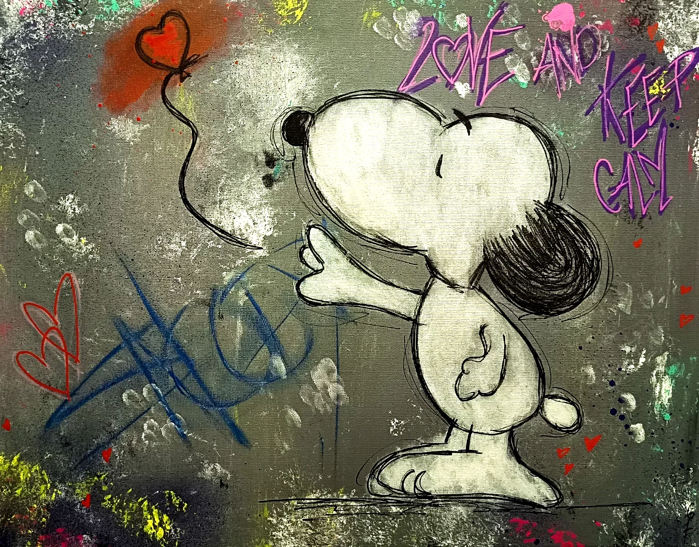 Snoopy - Œuvre originale de Cely