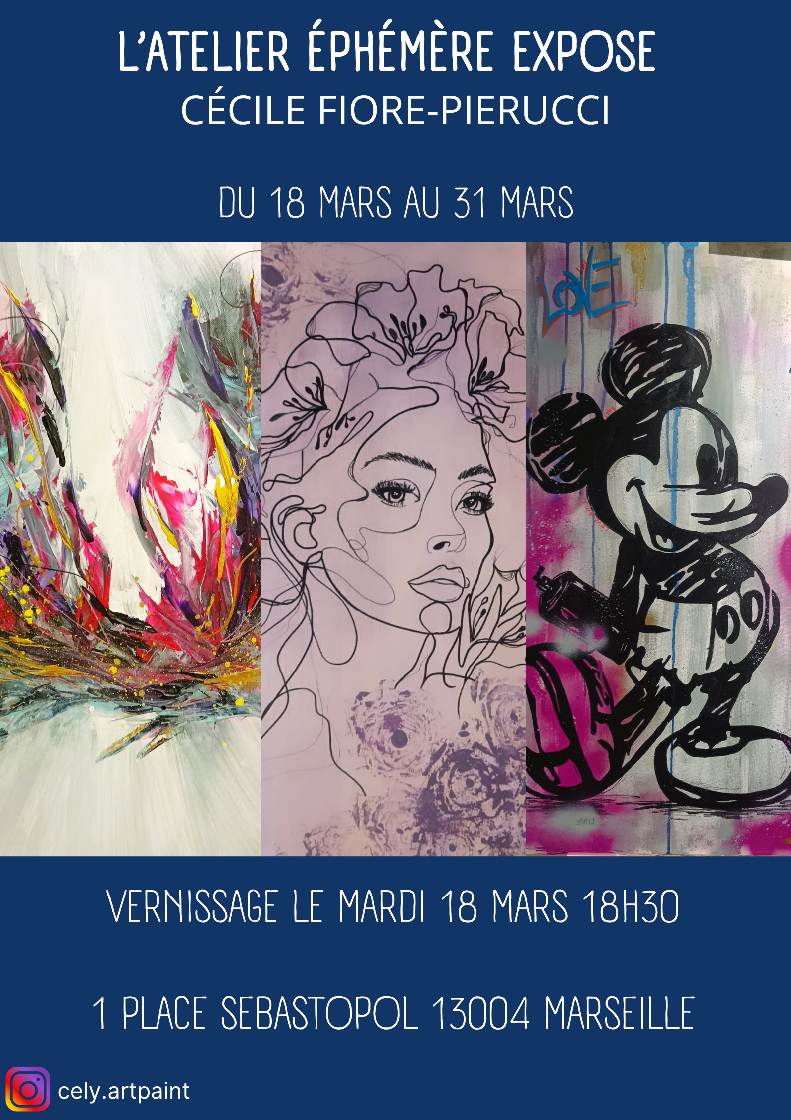 L'Atelier Ephémère, Marseille 2025 - exposition de Cely
